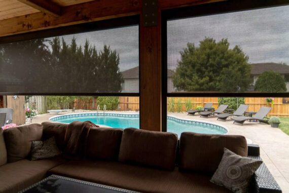 Houston motorized retractable screens for insect protection